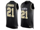 Nike Saints #21 Alvin Kamara Black Team Color Mens Stitched NFL Limited Tank Top Jersey