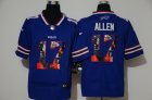 Nike Bills # 17 Josh Allen Royal Vapor Untouchable Limited Jersey