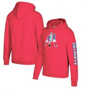 New England Patriots Mitchell & Ness Classic Team Pullover Hoodie Red