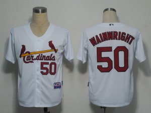 MLB St. Louis Cardinals #50 Wainwright White[Cool Base]