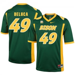 North Dakota State Bison 49 Nick Deluca Green College Football Jersey