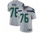Mens Nike Seattle Seahawks #76 Germain Ifedi Vapor Untouchable Limited Grey Alternate NFL Jersey