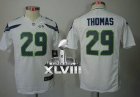 Nike Seattle Seahawks #29 Earl Thomas White Super Bowl XLVIII Youth NFL Jersey