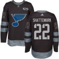 St. Louis Blues #22 Kevin Shattenkirk Black 1917-2017 100th Anniversary Stitched NHL Jersey