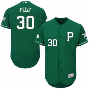Men\'s Majestic Pittsburgh Pirates #30 Neftali Feliz Green Celtic Flexbase Authentic Collection MLB Jersey