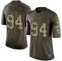 Men's Nike Cincinnati Bengals #94 Domata Peko Limited Green Salute to Service NFL Jersey