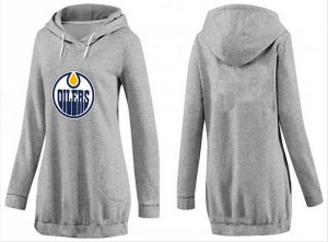 NHL Women Edmonton Oilers Logo Pullover Hoodie 9