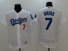 Dodgers # 7 Julio Urias White Flexbase Jersey