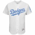 Men's L.A. Dodgers Majestic Blank White Fashion 2016 Father's Day Flex Base Team Jersey