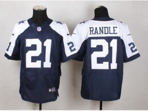 Nike Dallas Cowboys #21 Randle Blue Thanksgivings Jerseys(Elite)