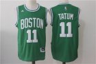 Celtics #11 Jayson Tatum Green Swingman Jersey