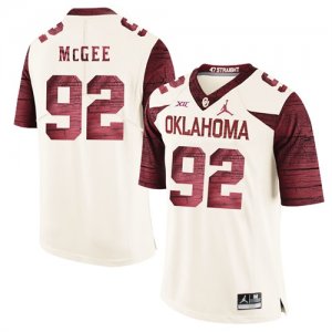 Oklahoma Sooners 92 Stacy McGee White #47 Game Winning Streak College Football Jersey