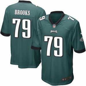 Mens Nike Philadelphia Eagles #79 Brandon Brooks Game Midnight Green Team Color NFL Jersey