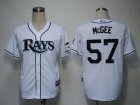 MLB Tampa Bay Rays #57 Mcgee White[Cool Base]