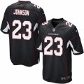 Mens Nike Arizona Cardinals #23 Chris Johnson Game Black Alternate NFL Jersey