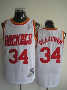 nba houston rockets #34 olajuwon Swingman white