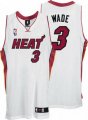 nba miami heat #3 wade regular white