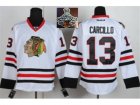 NHL Chicago Blackhawks #13 Carcillo White 2015 Stanley Cup Champions jerseys