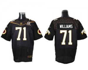 2016 Pro Bowl Nike Washington Redskins #71 Trent Williams Black jerseys(Elite)