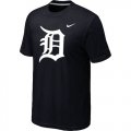 MLB Detroit Tigers Heathered Black Nike Blended T-Shirt