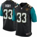 Mens Nike Jacksonville Jaguars #33 Chris Ivory Game Black Alternate NFL Jersey