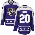 Mens Reebok Minnesota Wild #20 Ryan Suter Authentic Purple Central Division 2017 All-Star NHL Jersey