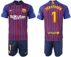 2018-19 Barcelona 1 TERSTEGEN Home Soccer Jersey