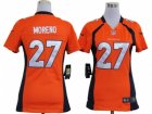 Nike Women Denver Broncos #27 Knowshon Moreno Orange Jerseys