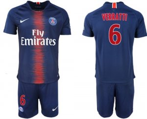 2018-19 Paris Saint-Germain 6 VERRATTI Home Soccer Jersey