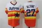 Astros #27 Jose Altuve Orange Cooperstown Collection Jersey