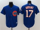 Chicago Cubs # 17 Kris Bryant Blue World Series Champions Cool Base Jersey