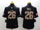 Nike pittsburgh steelers #26 bell black Salute to Service Jerseys(Limited)