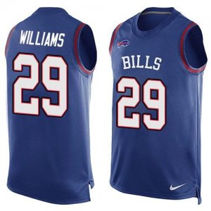 Nike Buffalo Bills #29 Karlos Williams Royal Blue Team Color Men Stitched NFL Limited Tank Top Jersey