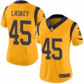 Women's Nike Los Angeles Rams #45 Zach Laskey Limited Gold Rush NFL Jersey