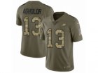 Men Nike Philadelphia Eagles #13 Nelson Agholor Limited Olive Camo 2017 Salute to Service NFL Jersey