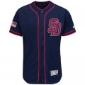 Mens San Diego Padres Balnk Navy Blue Stitched 2016 Fashion Stars & Stripes Flex Base Baseball Jersey