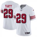 Nike 49ers #29 Jaquiski Tartt White Color Rush Vapor Untouchable Limited Jersey