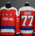 Capitals #77 T.J. Oshie Red Breakaway Adidas Jersey