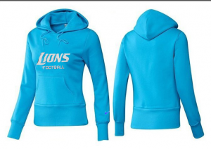 Women Detroit Lions Logo Pullover Hoodie-137