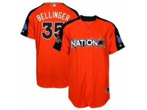 Youth Los Angeles Dodgers #35 Cody Bellinger Replica Orange National League 2017 MLB All-Star MLB Jersey