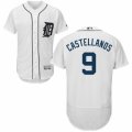 Men's Majestic Detroit Tigers #9 Nick Castellanos White Flexbase Authentic Collection MLB Jersey