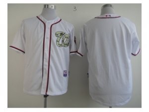 mlb jerseys washington nationals blank white[number camo]