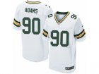 Mens Nike Green Bay Packers #90 Montravius Adams Elite White NFL Jersey