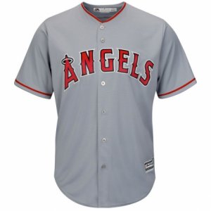 Men\'s Los Angeles Angels of Anaheim Majestic Blank Gray Road Cool Base Team Jersey