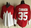 Olympic CA. #35 Canada RedWhite 1972 Commemorative CCM Stitched NHL Jersey