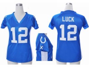 Nike Women Indianapolis Colts #12 Andrew Luck blue jerseys[draft him ii top]