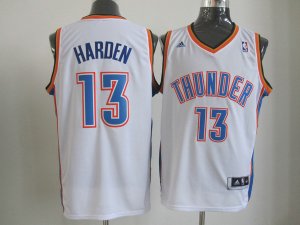 nba oklahoma city thunder #13 harden white[revolution 30 swingman]