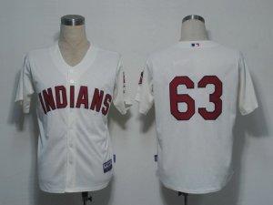 MLB Cleveland Indians #63 Masterson Cream[Cool Base]