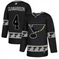 Blues #4 Carl Gunnarsson Black Team Logos Fashion Adidas Jersey
