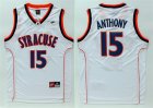 Syracuse University #15 Carmelo Anthony White College Jersey